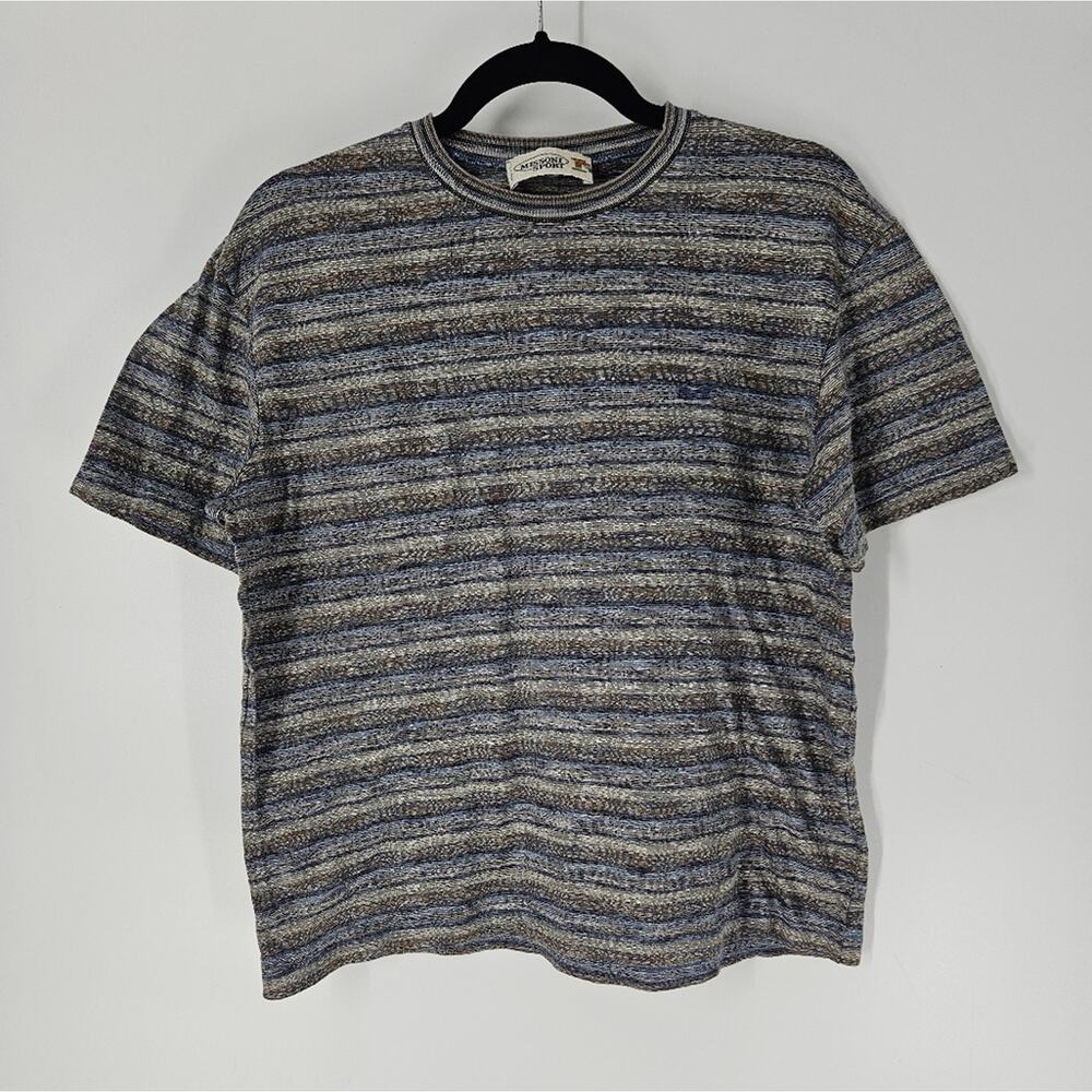 Missoni Sport Striped Cotton Crewneck Short Sleeve Tee S